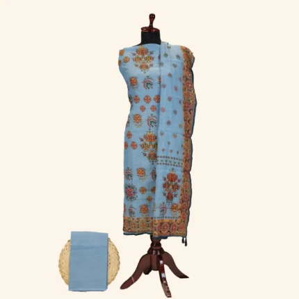 Blue Kota Dress Material (1)