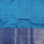 Blue Peacock & Floral Motif Mangalagiri Saree (4)