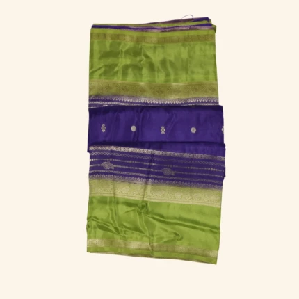 Blue Soft Banaras Saree (1)