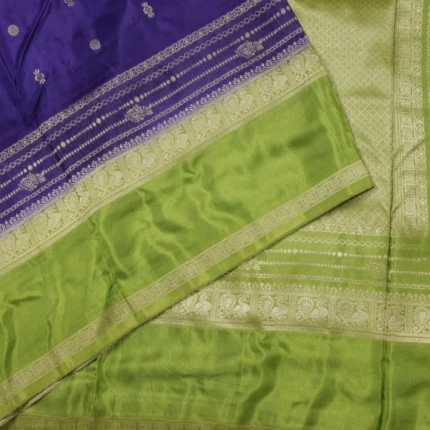 Blue Soft Banaras Saree (3)