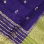 Blue Soft Banaras Saree (5)