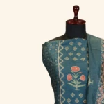 Blue Tissue Dress Material (4)