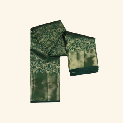 Bottle Green Kanchi Pattu (1)