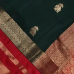 Bottle Green Kanchi Pattu Saree (10)