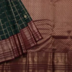 Bottle Green Kanchi Pattu Saree (3)