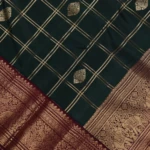 Bottle Green Kanchi Pattu Saree (5)