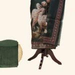 Bottle Green Silk Dress Material (2)