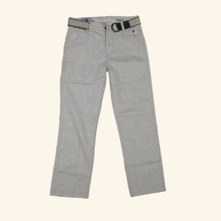 Boys Beige Textured Trousers (1)