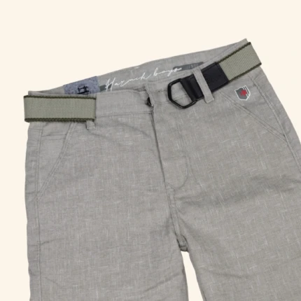 Boys Beige Textured Trousers (2)