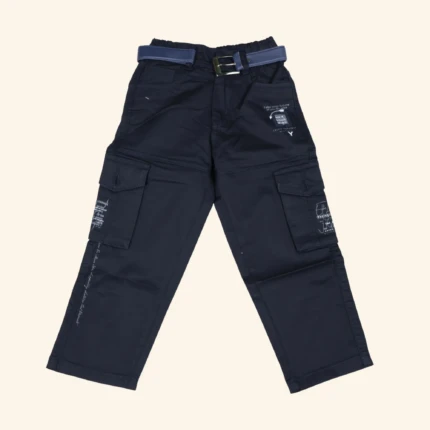 Boys Dark Blue Cargo Pant (1)