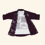 Boys Embroidered Burgundy Shirt (2)