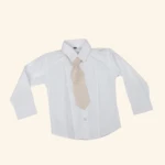 Boys Embroidered Cream Coat Suit (2)