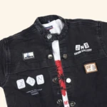 Boys Grey Denim Jacket with White T-shirt (3)