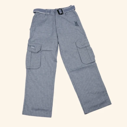 Boys Grey Striped Trousers (1)
