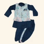 Boys Pastel Blue Kurta Pyjama Set (1)