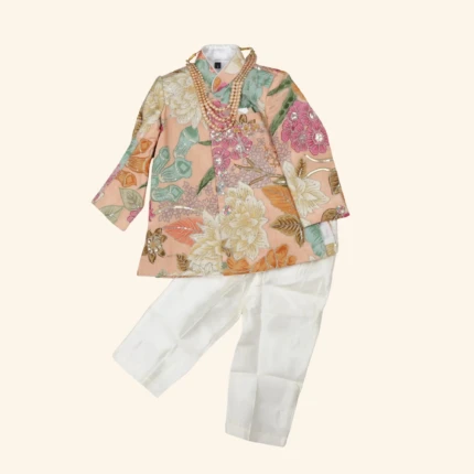 Boys Peach Indo Western (1)