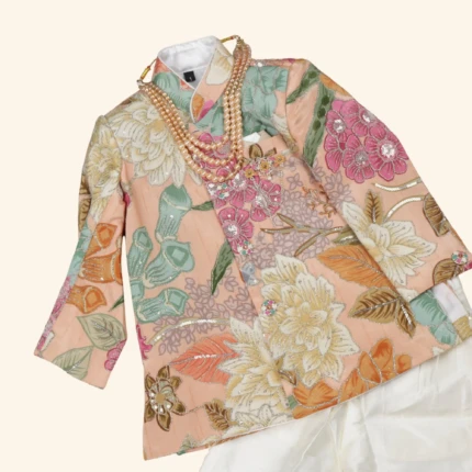 Boys Peach Indo Western (2)