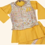 Boys Yellow Kurta Pyjama Set (2)