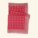 Bright Red Embroidered Saree (1)