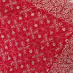 Bright Red Embroidered Saree (5)