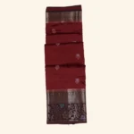 Brown Raw Silk Saree (1)