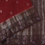Brown Raw Silk Saree (3)