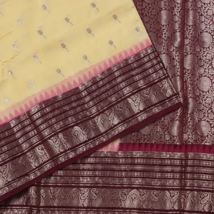 Cream Cora Fancy Saree (3)