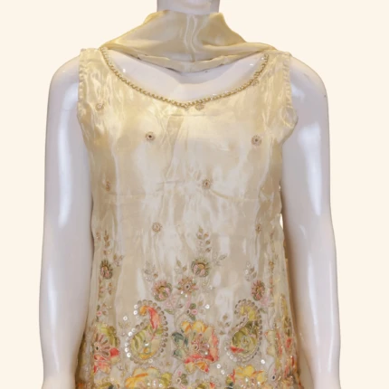 Cream Sharara Set (2)