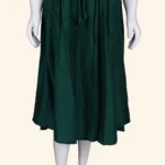 Dark Emerald Green Layered Long Frock (3)