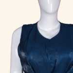Deep Blue Crystal Embellished Long Frock (5)