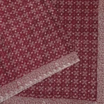 Deep Maroon Embroidered Saree (3)