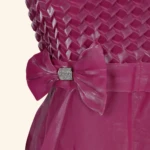 Deep Pink Embellished Long Frock (3)
