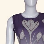 Deep Purple Long Frock (3)