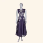 Deep Purple Long Frock (4)