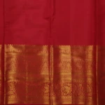 Deep Red Vintage Kanchi Pattu Saree (4)