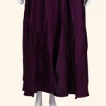 Deep Wine Embellished Long Frock (4)