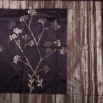 Deep Wine Floral Zari Saree (2) - Copy