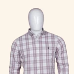 Dusty Pink Multi Stripe Check Shirt (2)