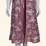 Dusty Rose Embroidered Layered Long Frock (3)