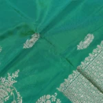 emerald green Katan Banaras Saree (5)