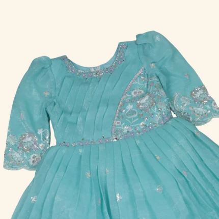 Girls Blue Frock (2)