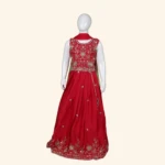Girls Crystal Red Crop Top (1)