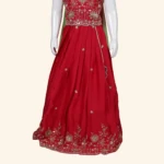 Girls Crystal Red Crop Top (4)