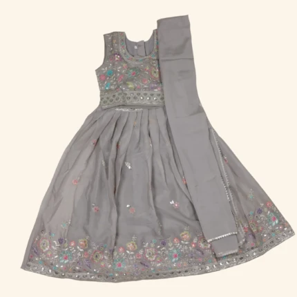 Girls Grey Crop Top (1)