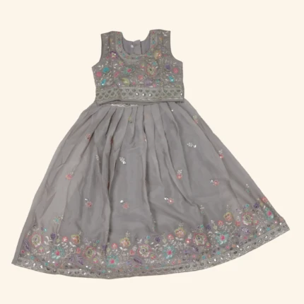 Girls Grey Crop Top (2)