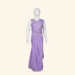 Girls Lilac Half Saree (1)