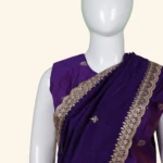 Girls Lilac Purple Half Sarees (5)
