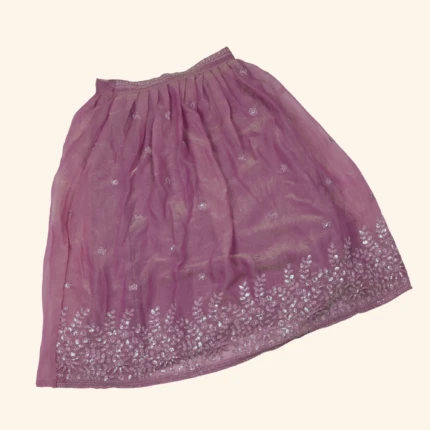 Girls Mauve Pink Crop Top (4)