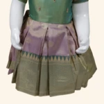 Girls Pastel Green Lilac Short Frock (2)