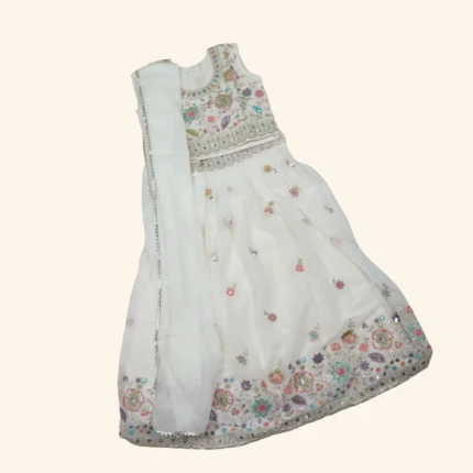 Girls White Crop Top (1)